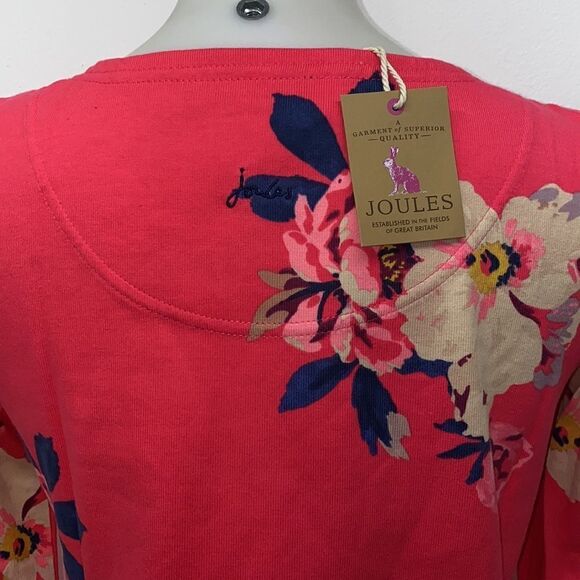 🔥JOULES RaspberryBircham Bloom Harbour JerseyTop New - Picture 10 of 10